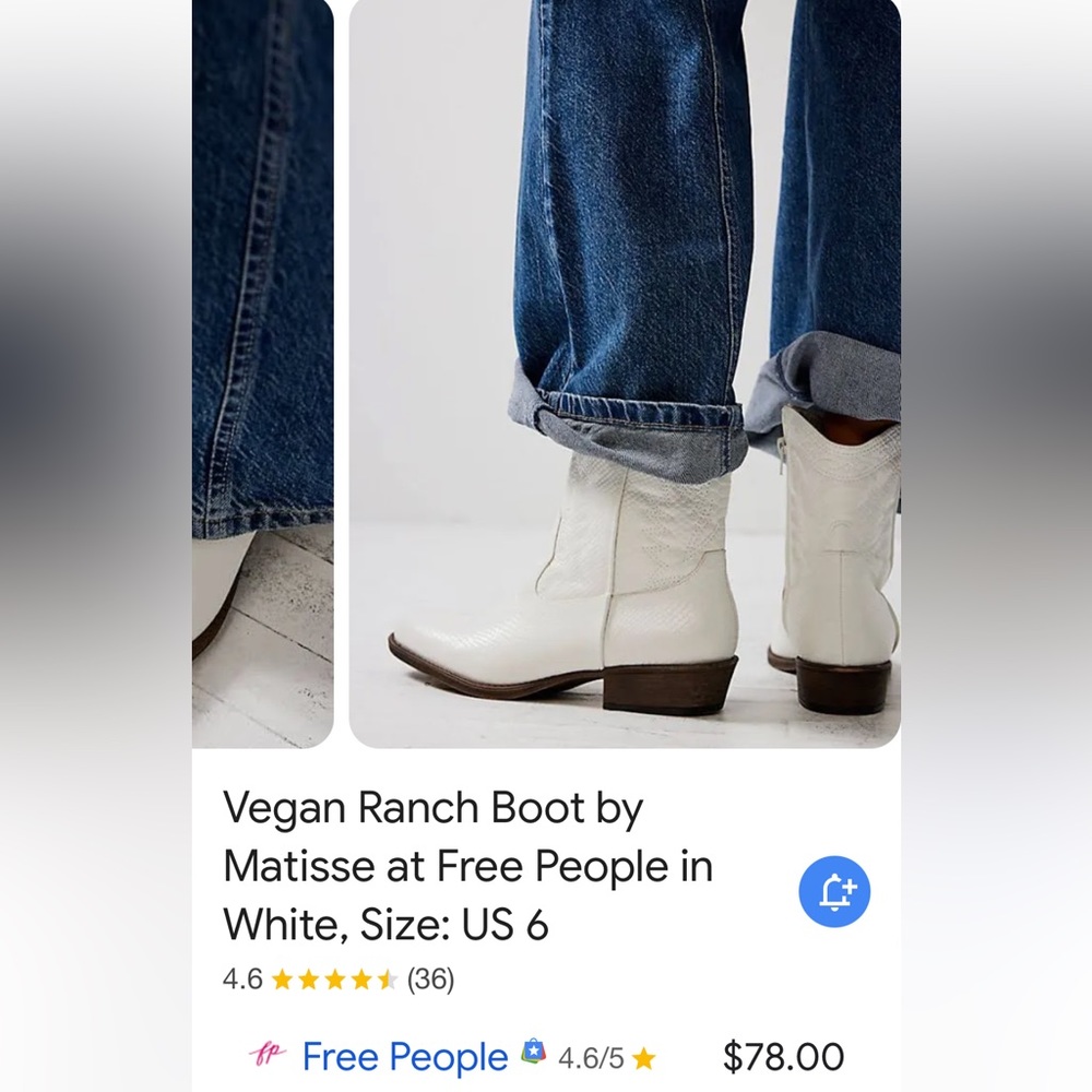 Free people vegan ranch boots